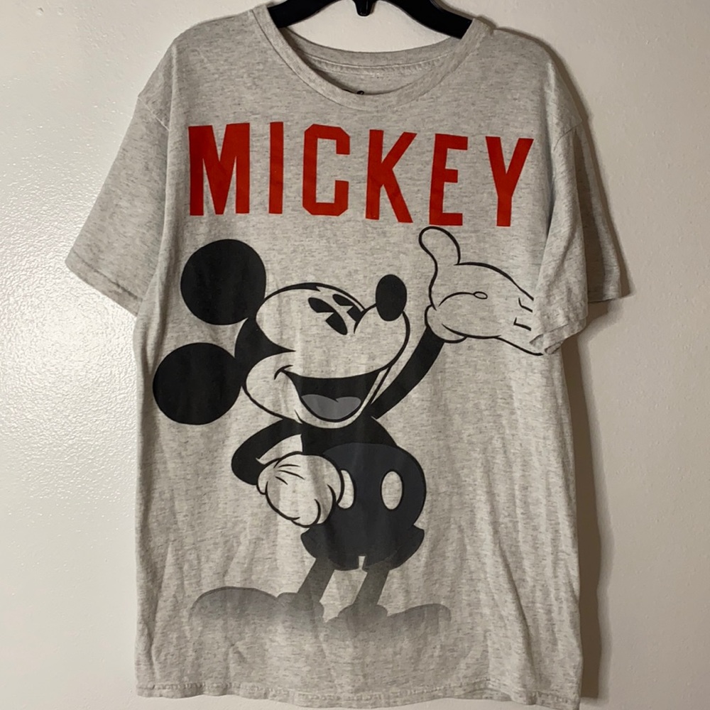 Men’s Mickey Mouse vintage t-shirt grey Disney world medium oversized